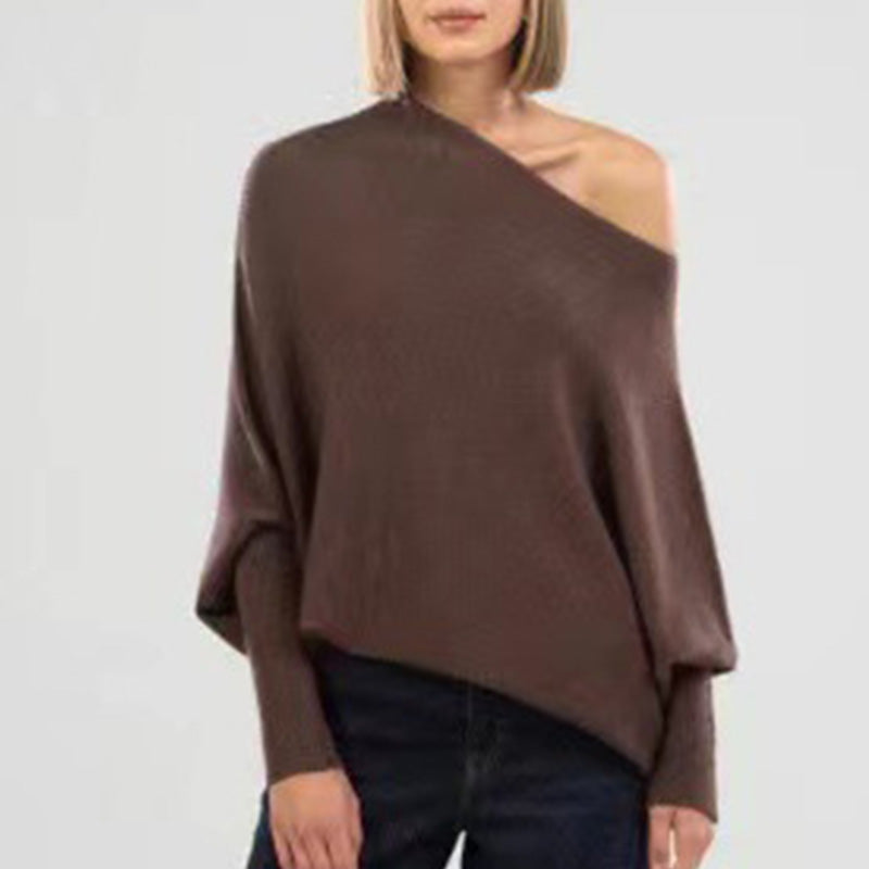 Pull-over à châle tricoté