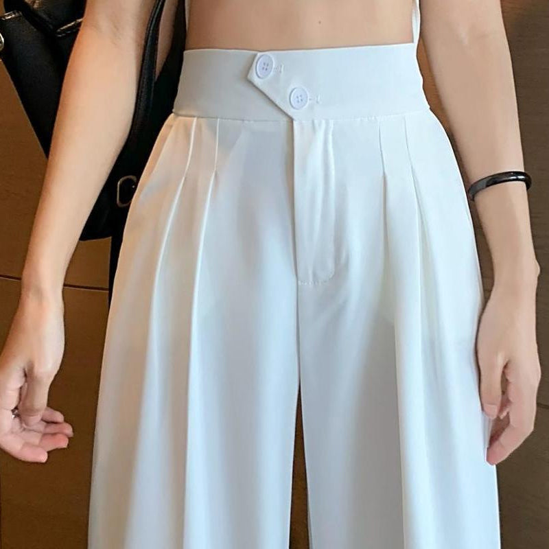 Pantalon large à taille haute polyvalent et flatteur pour la silhouette