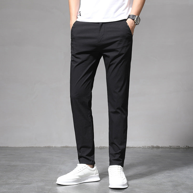 Pantalon stretch en soie Ice