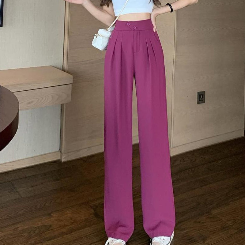 Pantalon large à taille haute polyvalent et flatteur pour la silhouette