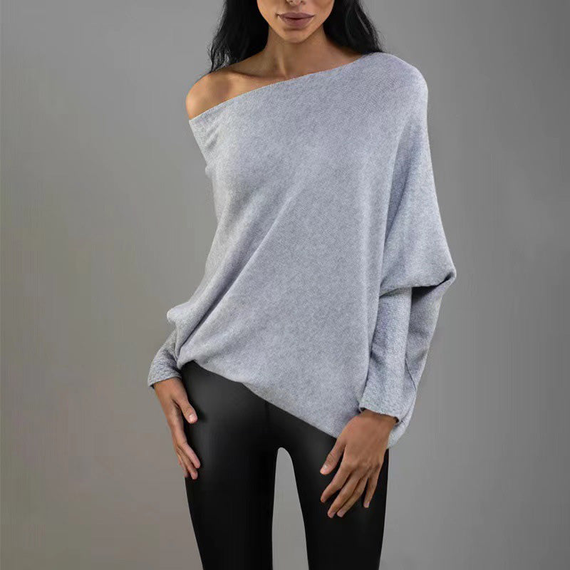 Pull-over à châle tricoté