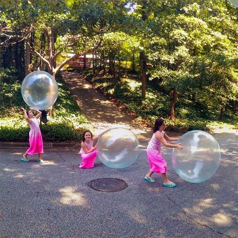 Balle à bulles gonflable indéchirable