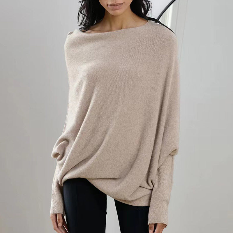 Pull-over à châle tricoté