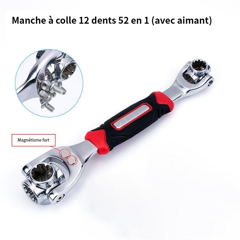 Clé à douille universelle 52 en 1