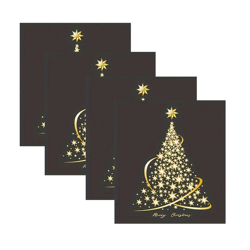 Autocollants pour fenêtres de sapin de Noël