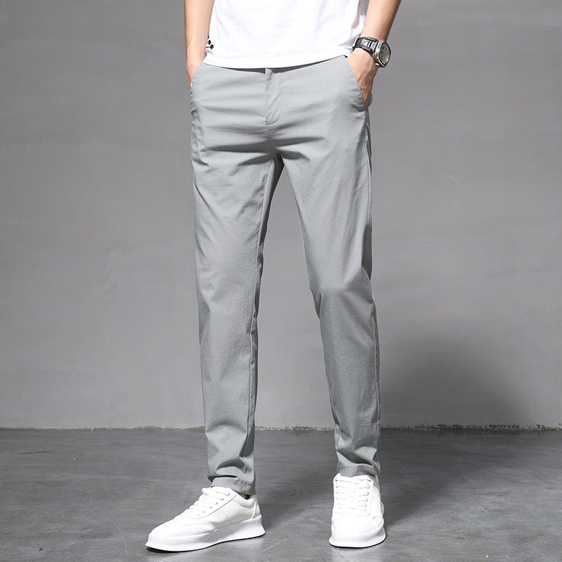 Pantalon stretch en soie Ice