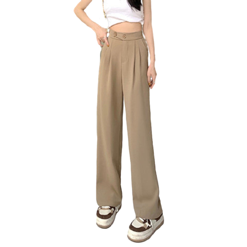 Pantalon large à taille haute polyvalent et flatteur pour la silhouette