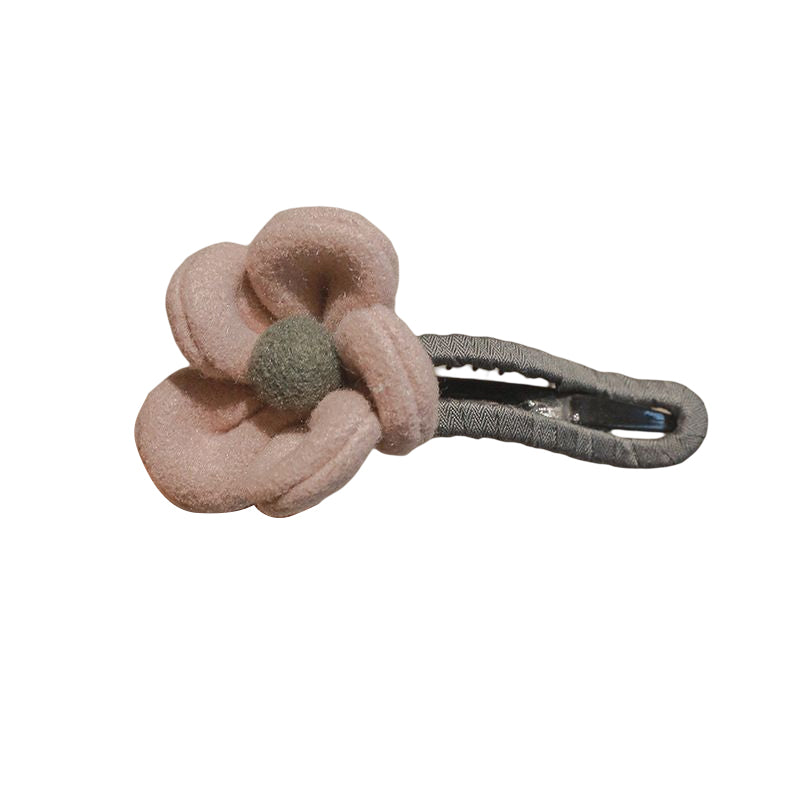 Épingles à Cheveux à Fleurs en Peluche Élégantes