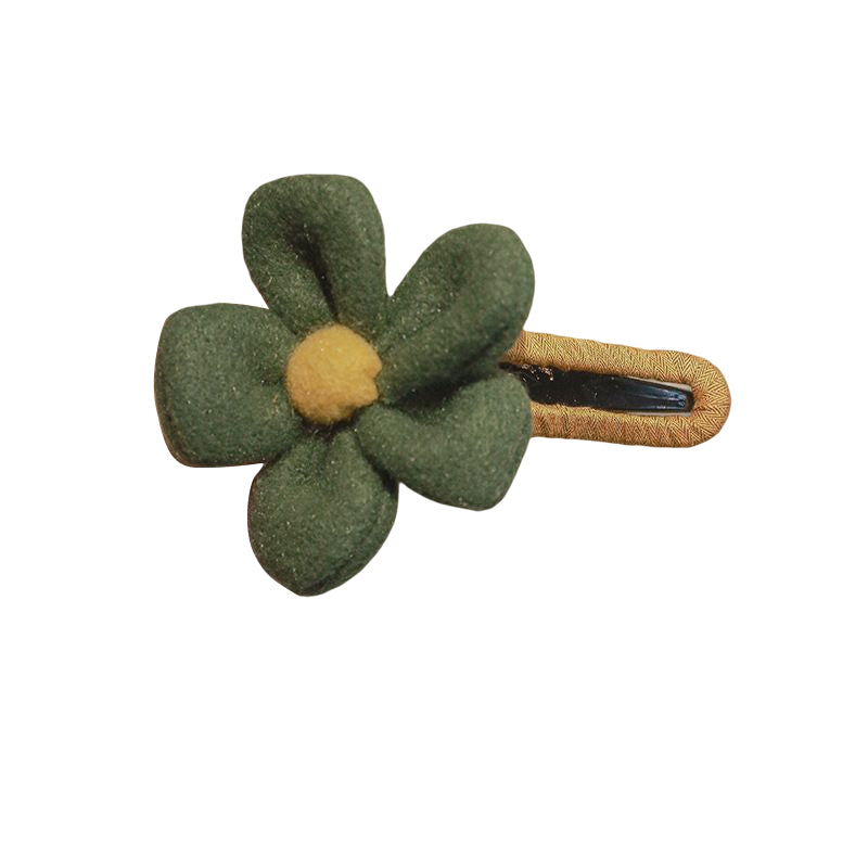 Épingles à Cheveux à Fleurs en Peluche Élégantes