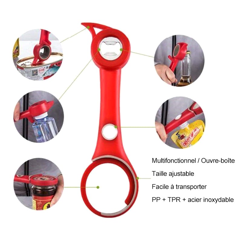 Ciaovie™ Ouvre-boîtes Multifonctionnel 6 en 1 - ciaovie