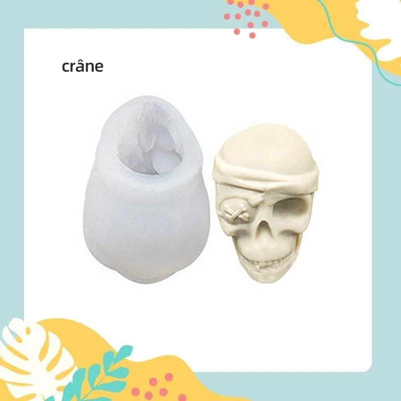 Moule à Glaçons en Silicone, forme Ours/Chien/Crâne