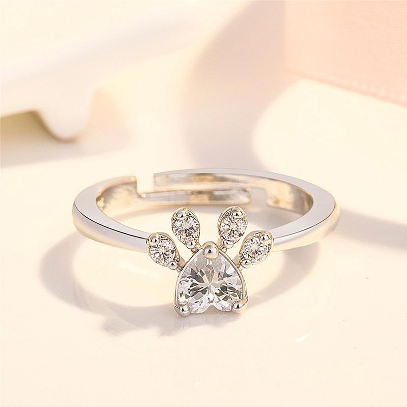 Bague de Empreinte Chat Mignon