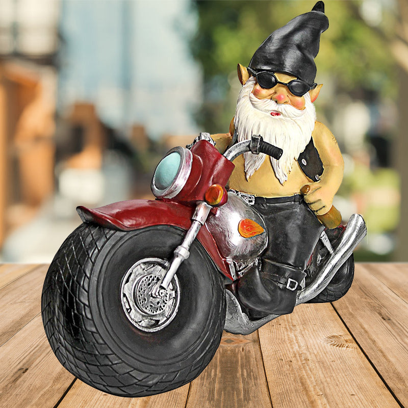 Statue Nain Motard