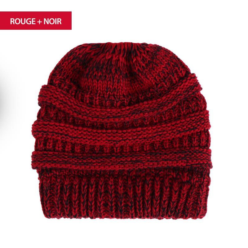 Bonnet en queue de Cheval en Tricot Doux - ciaovie