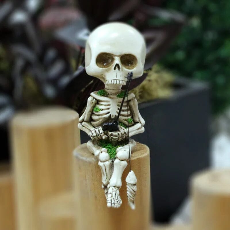 Accessoire de jardin squelette de pĂȘche