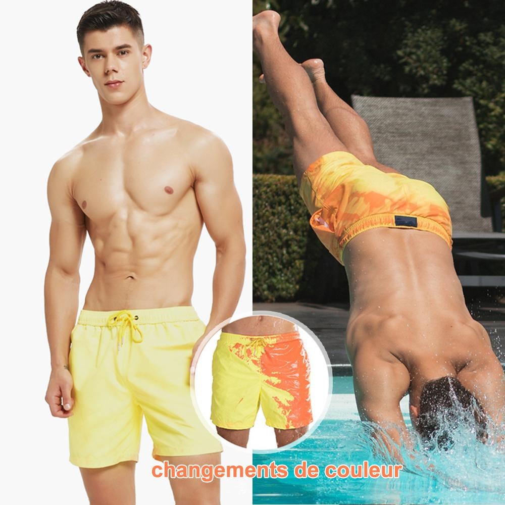 Short de Bain au Couleur Changeante