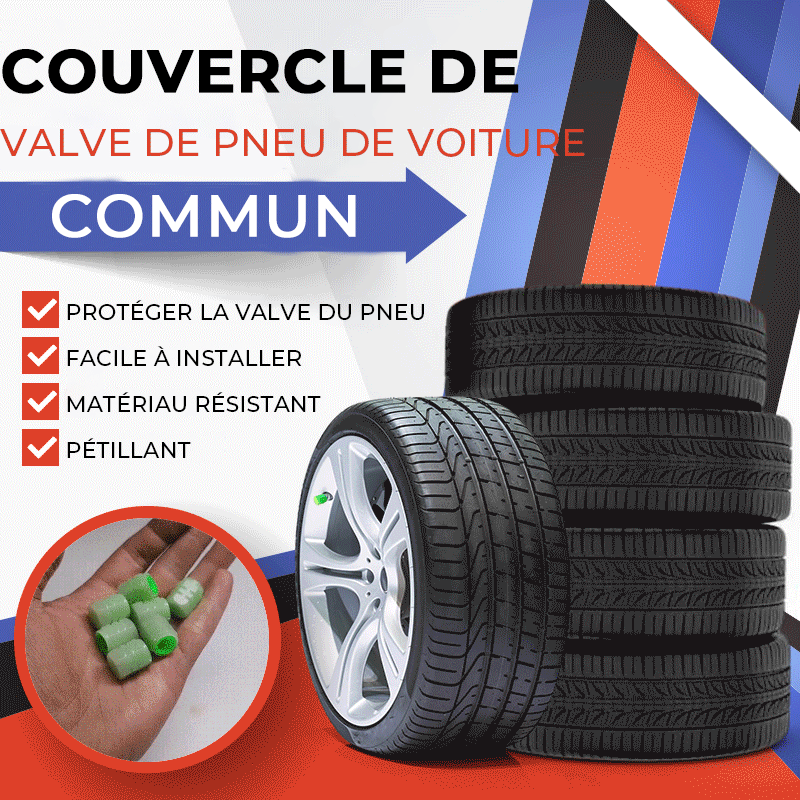 Bouchons de Valve Universels pour Pneus de Voiture