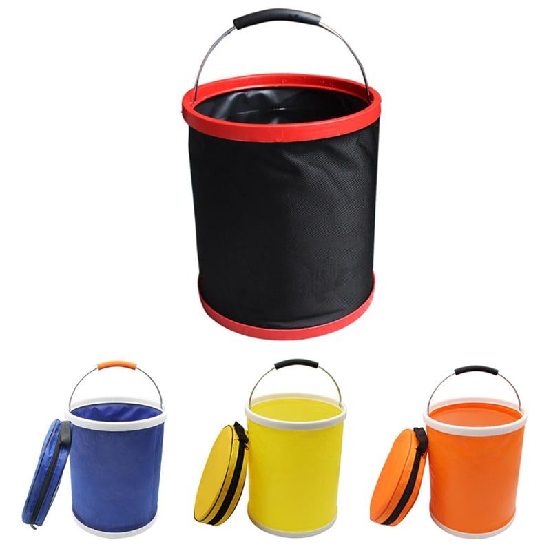 Seau Pliable Portable pour La PĂȘche en Plein Air - ciaovie