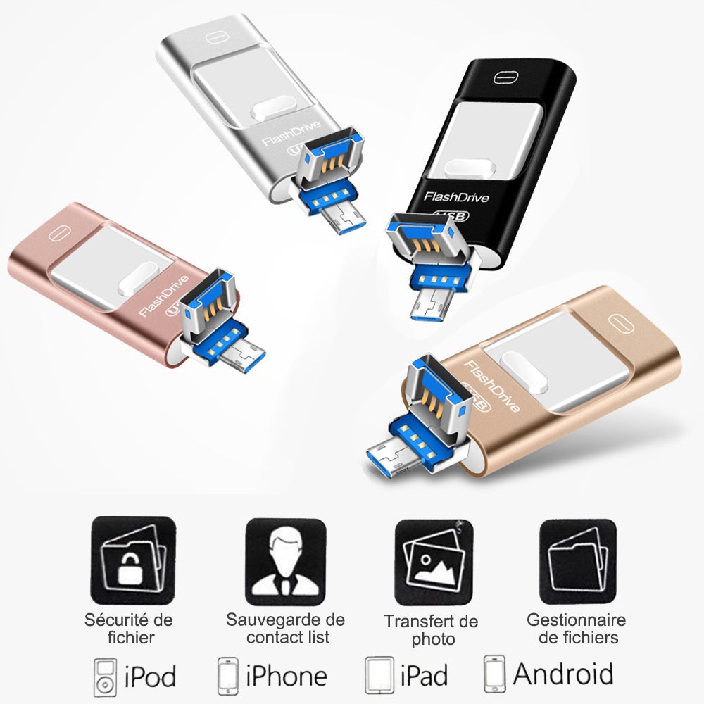 Ciaovie⹠Mémoire USB de Smartphone - 4 en 1 - ciaovie