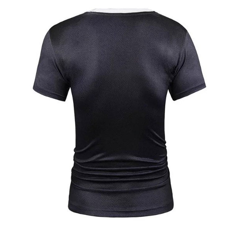 T-shirt de Deux Pièces Faux Imprimés en 3D pour Hommes - ciaovie