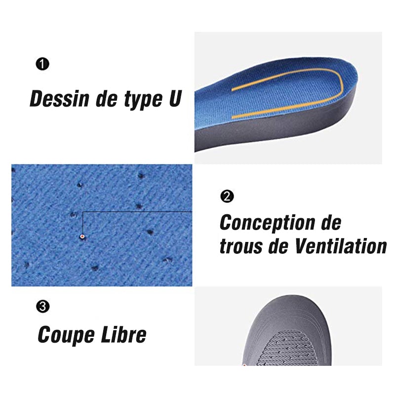 Semelle Intérieur pour corriger les Platypodies - ciaovie