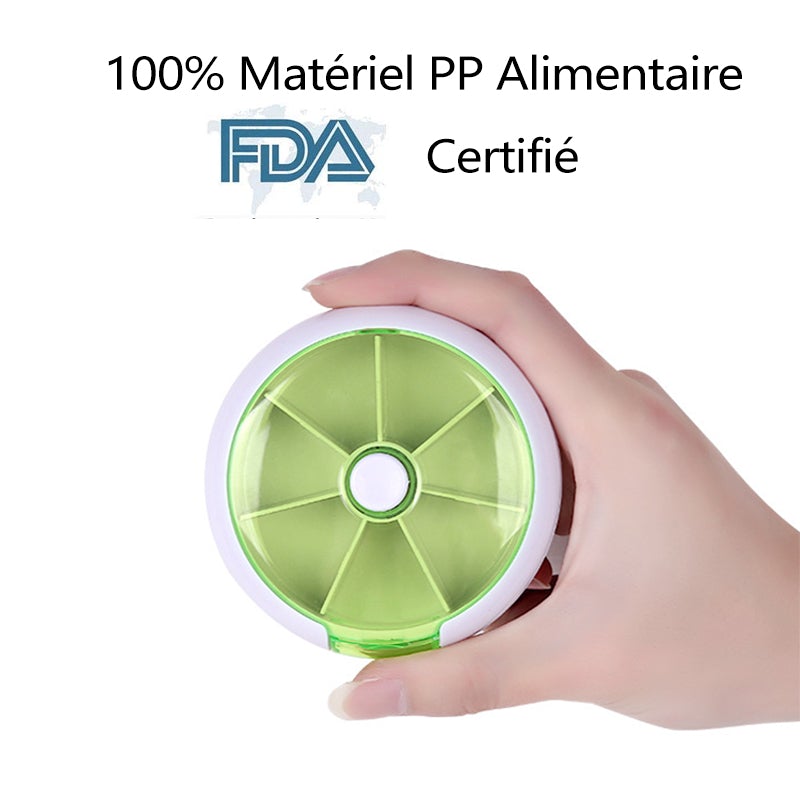 Ciaovie™ Pilulier Rond Portable Hebdomadaire - ciaovie
