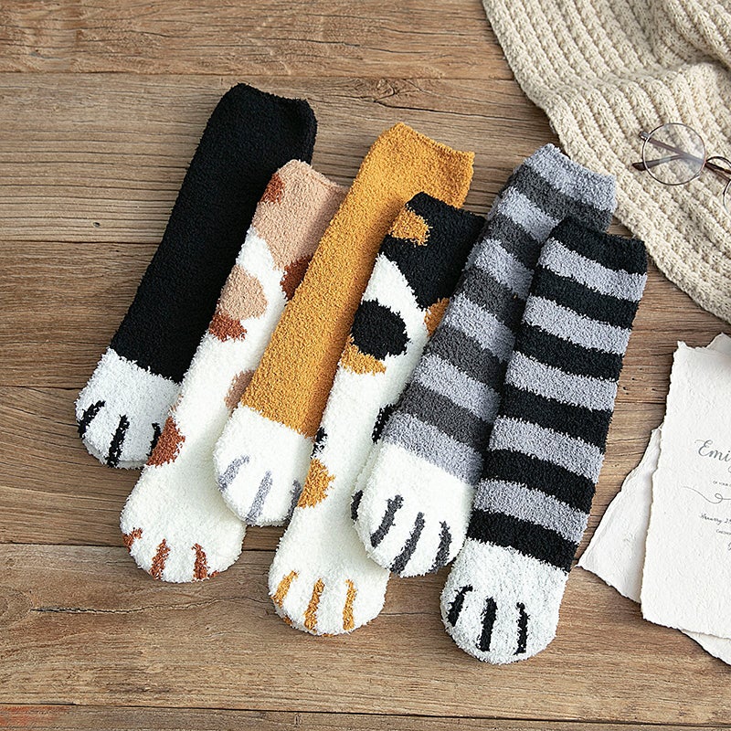 Ciaovieâą Chaussettes de Plancher Mignonnes de Griffe de Chat - ciaovie