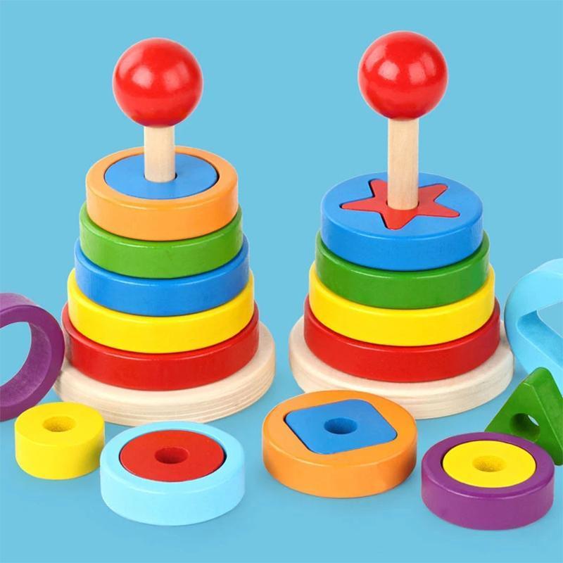 Tour Ăducative de Jouets de Blocs de Construction Assortis