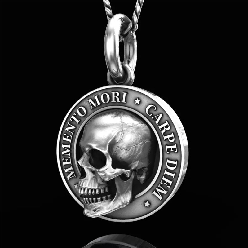 Pendentif tête de mort Memento Mori