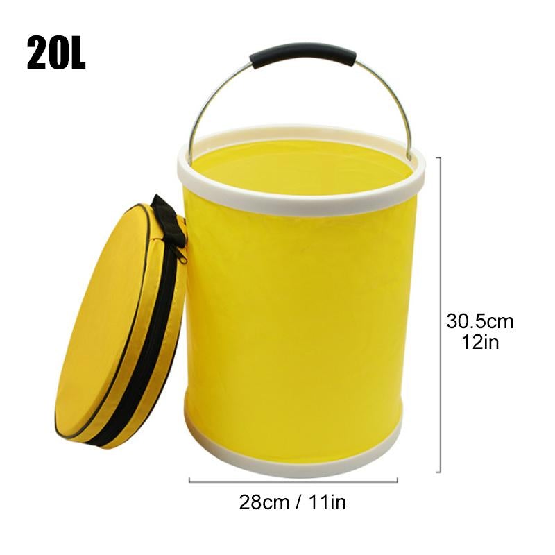 Seau Pliable Portable pour La PĂȘche en Plein Air - ciaovie