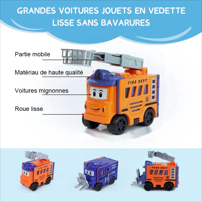 Voitures miniatures transformables 2 en 1