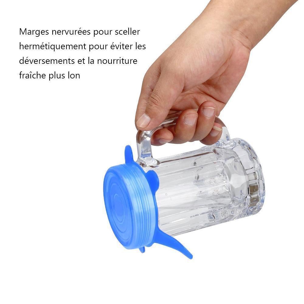 6-Pieces Couvercles De Bol Silicone - ciaovie