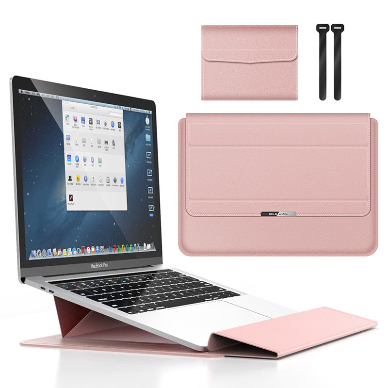 Housse pour ordinateur portable Housse en cuir avec support réglable