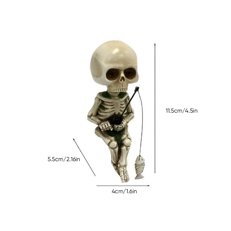 Accessoire de jardin squelette de pĂȘche