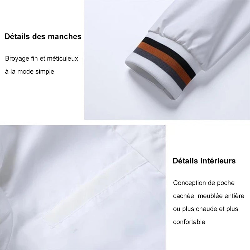 Veste Décontractée Pour Hommes De Couleur Unie
