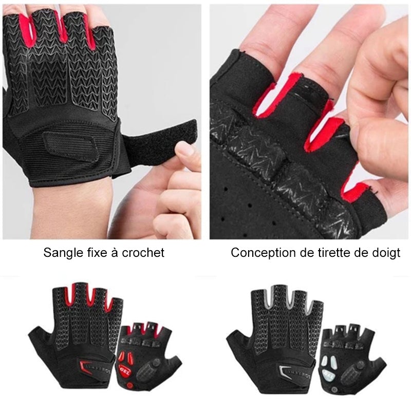 Gants de Cyclisme Demi-Doigts