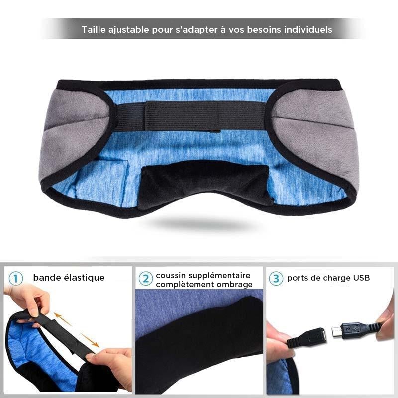 Masque Sans Fil Bluetooth Pour Les Yeux Avec Casque