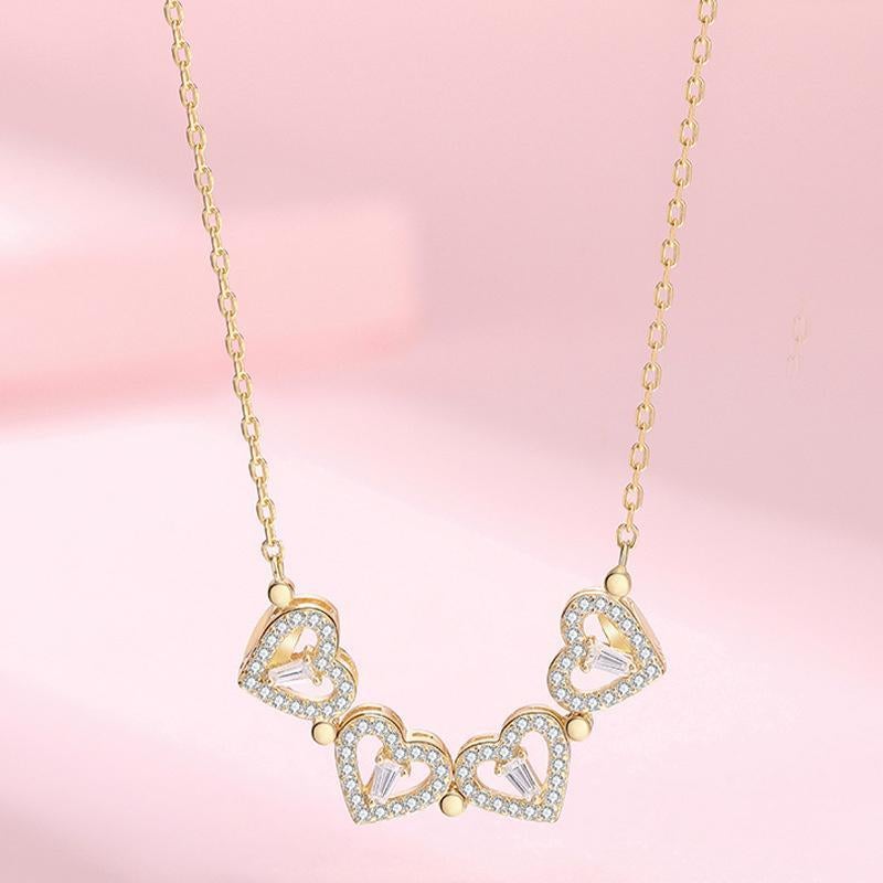Collier Creux Trèfle à Quatre Feuilles