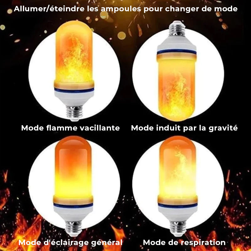 Lumière de feu à effet de gravité à LED