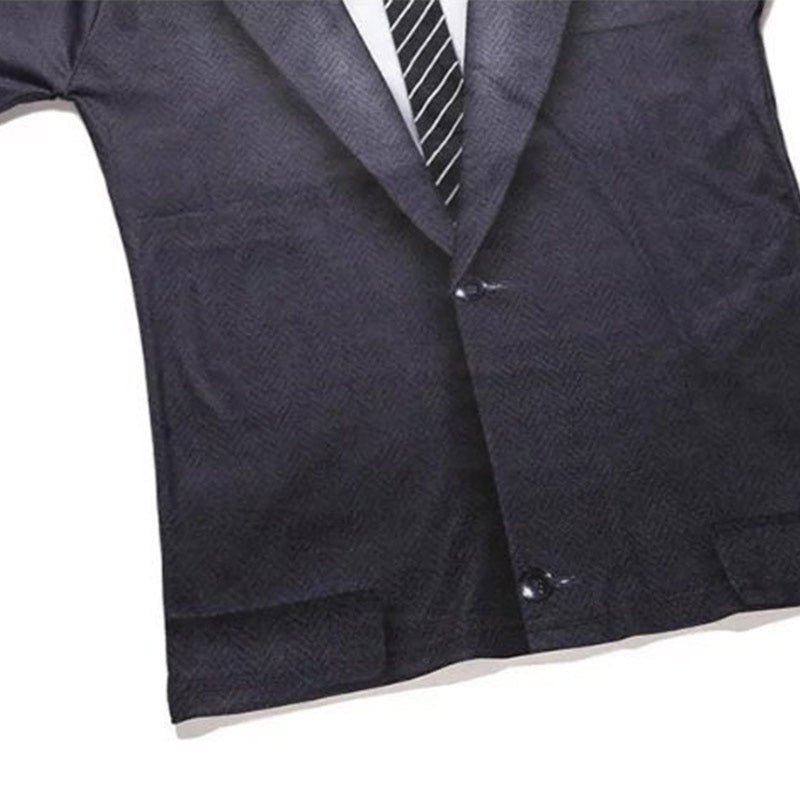 T-shirt de Deux Pièces Faux Imprimés en 3D pour Hommes - ciaovie