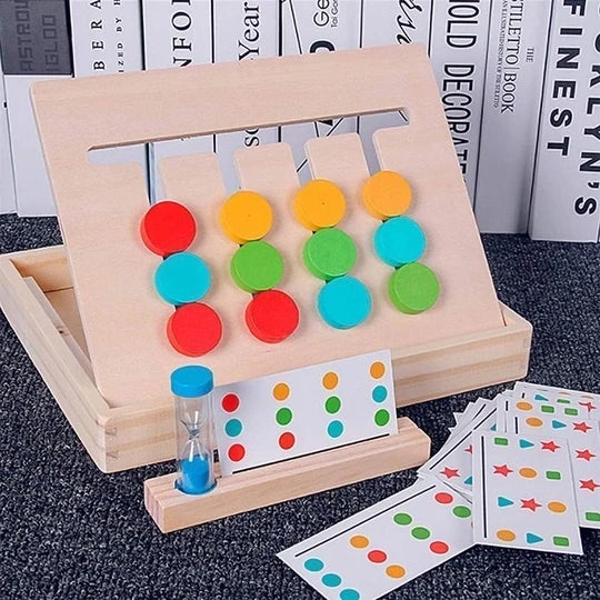 Jouet Éducatif en Bois à Quatre Couleurs - ciaovie