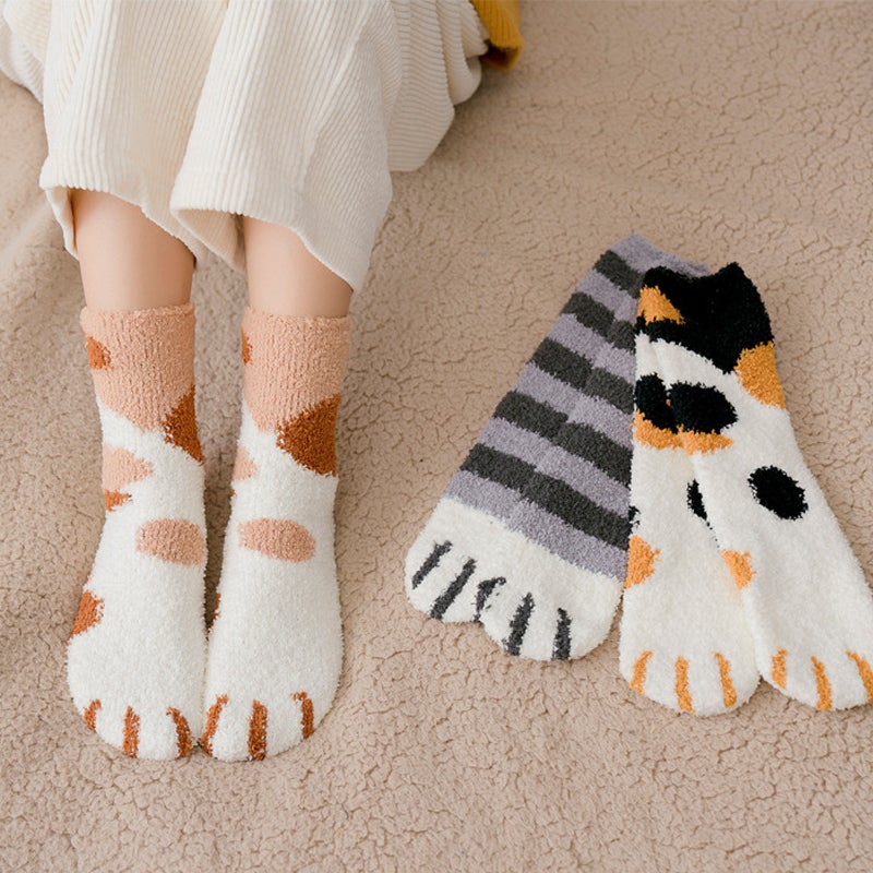 Ciaovieâą Chaussettes de Plancher Mignonnes de Griffe de Chat - ciaovie