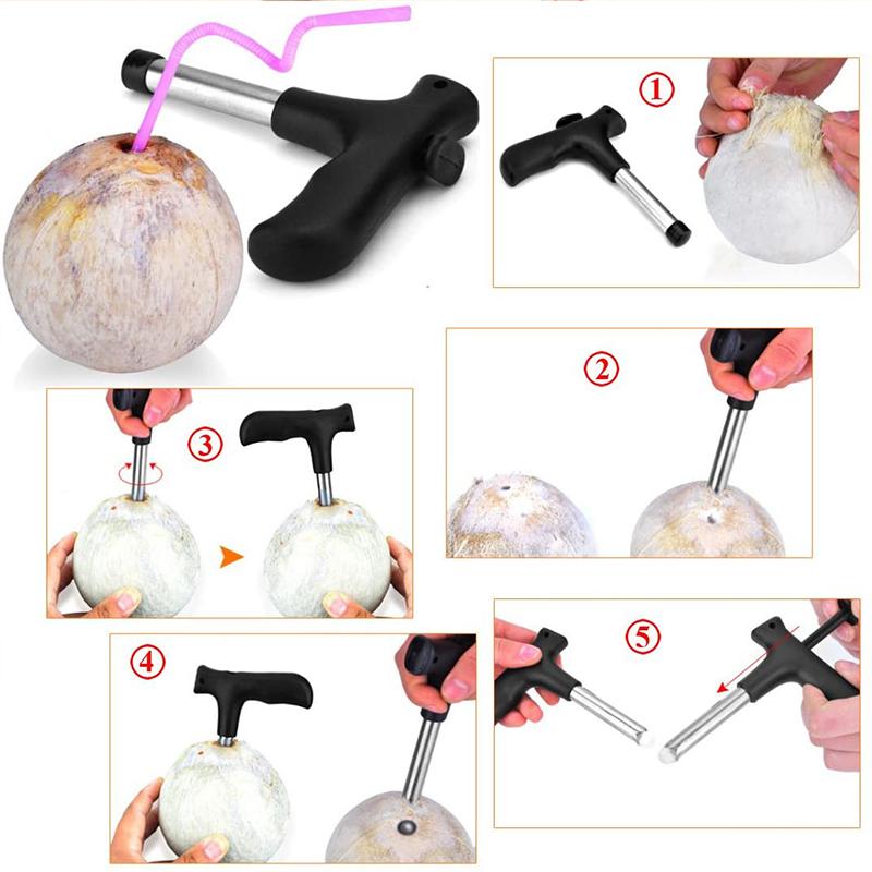 Outil à ouvrir les noix de Coco en Acier Inoxydable