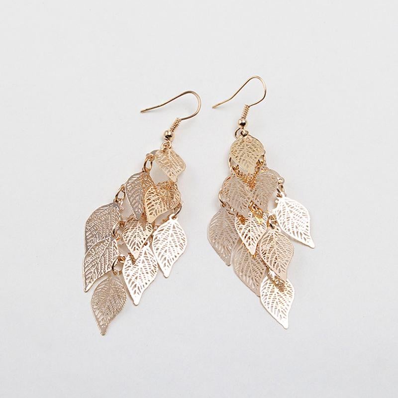 Boucle d'oreille de Feuilles de Toutes Les Couleurs