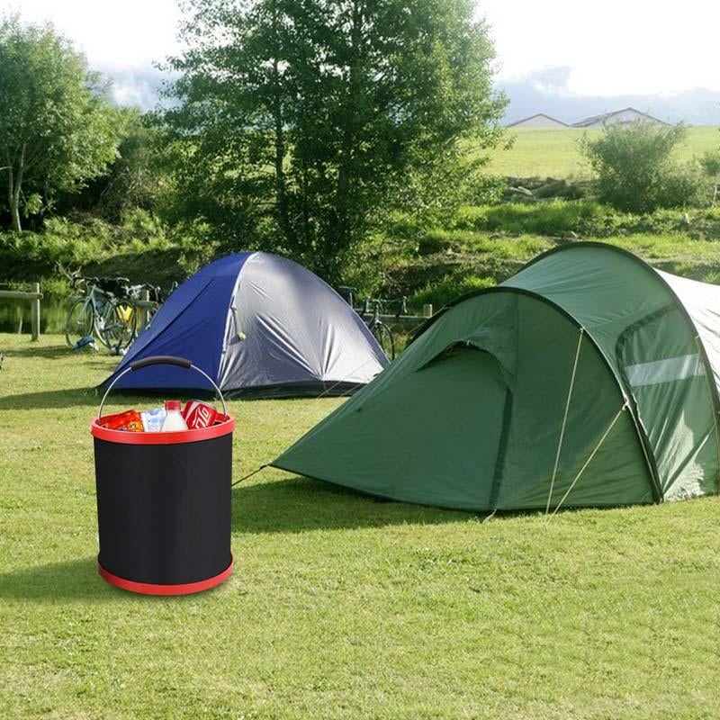Seau Pliable Portable pour La PĂȘche en Plein Air - ciaovie