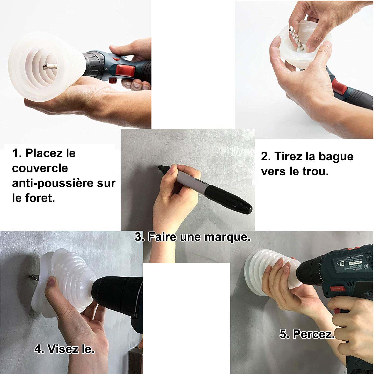 Ciaovie™ Couvercle Anti-poussière pour Perceuse à Percussion - ciaovie