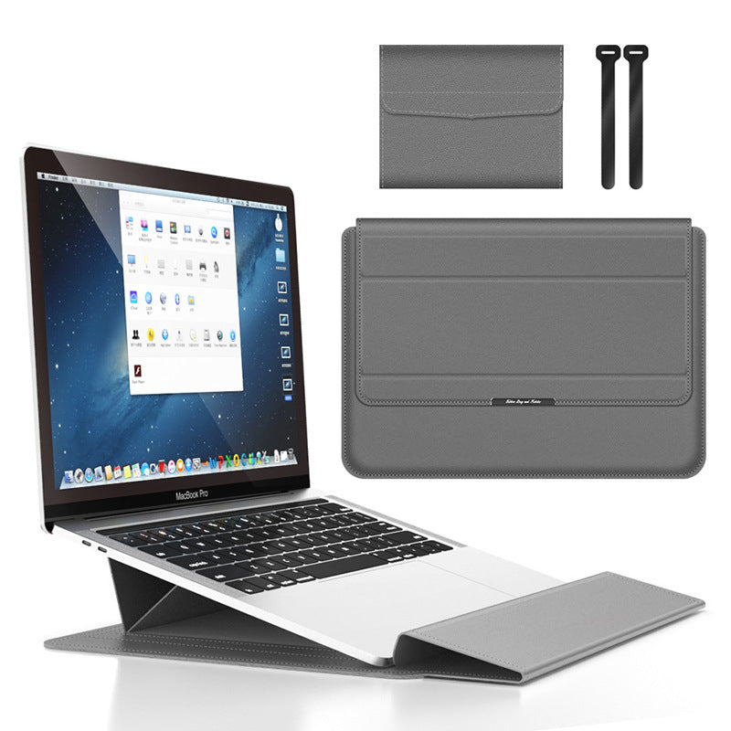 Housse pour ordinateur portable Housse en cuir avec support réglable