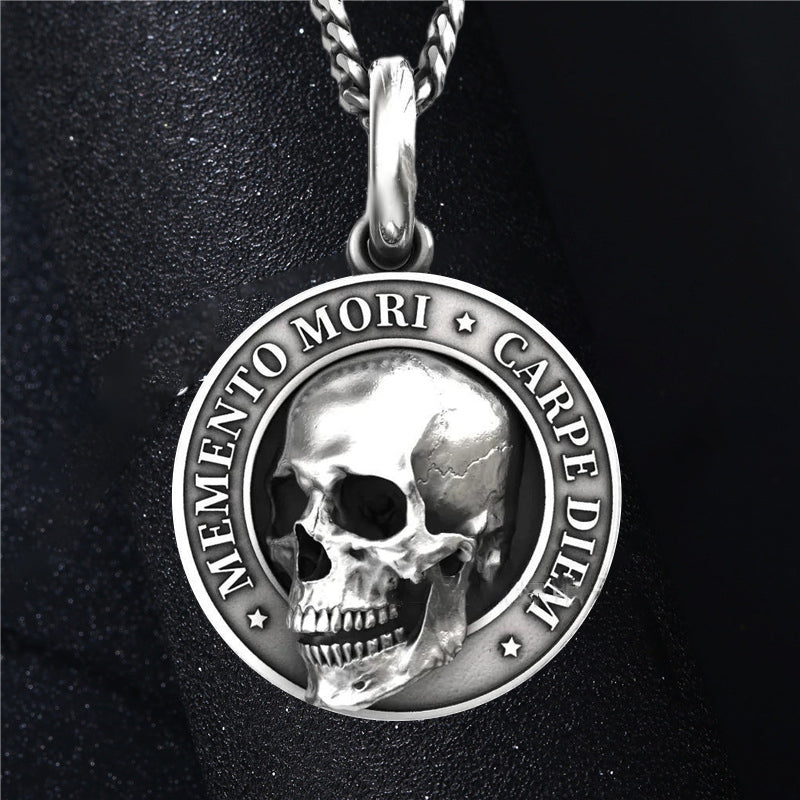 Pendentif tête de mort Memento Mori
