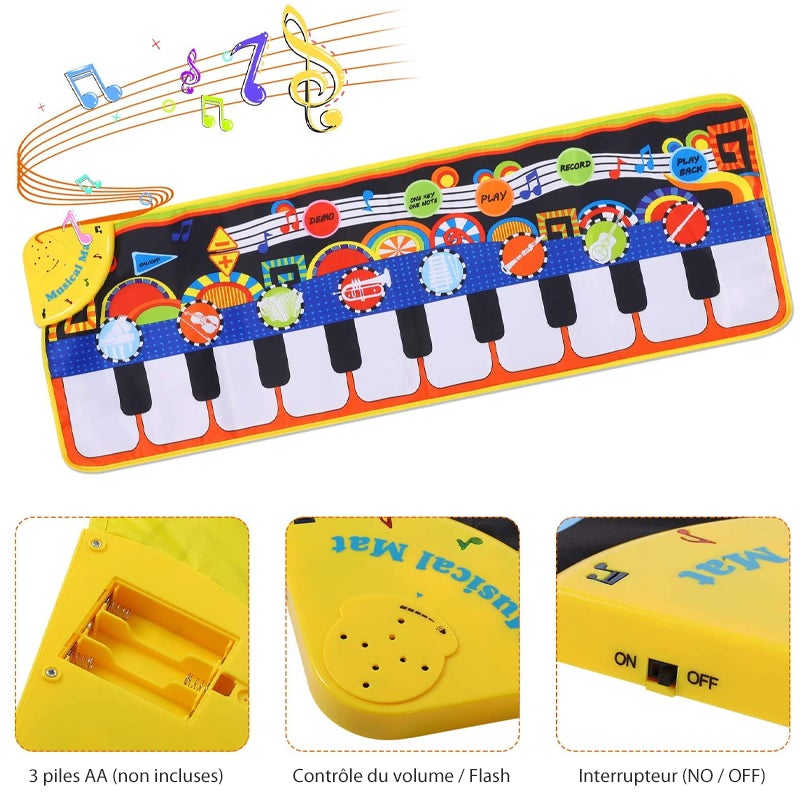 Jouet de Tapis de Musique de Piano pour Enfants - ciaovie