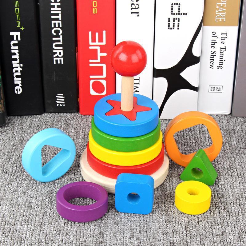 Tour Ăducative de Jouets de Blocs de Construction Assortis
